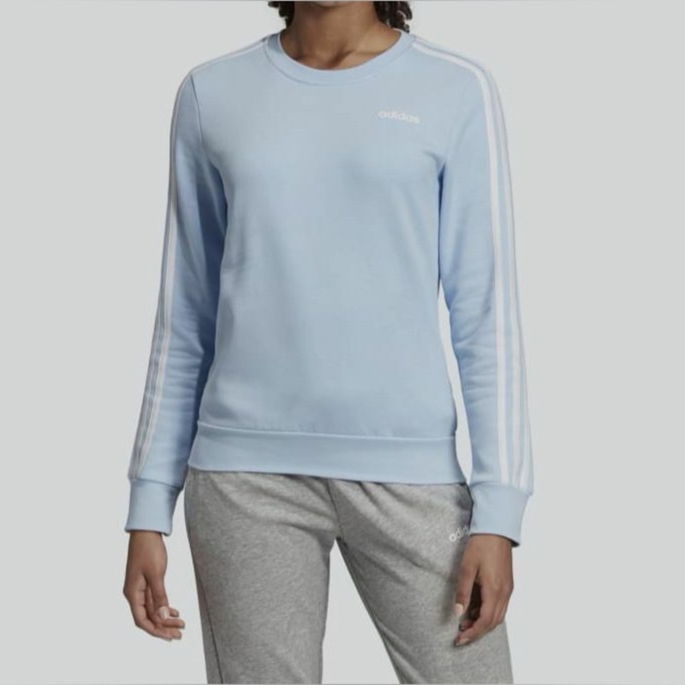 Adidas Women's Sky Blue Crewneck Sweatshirt